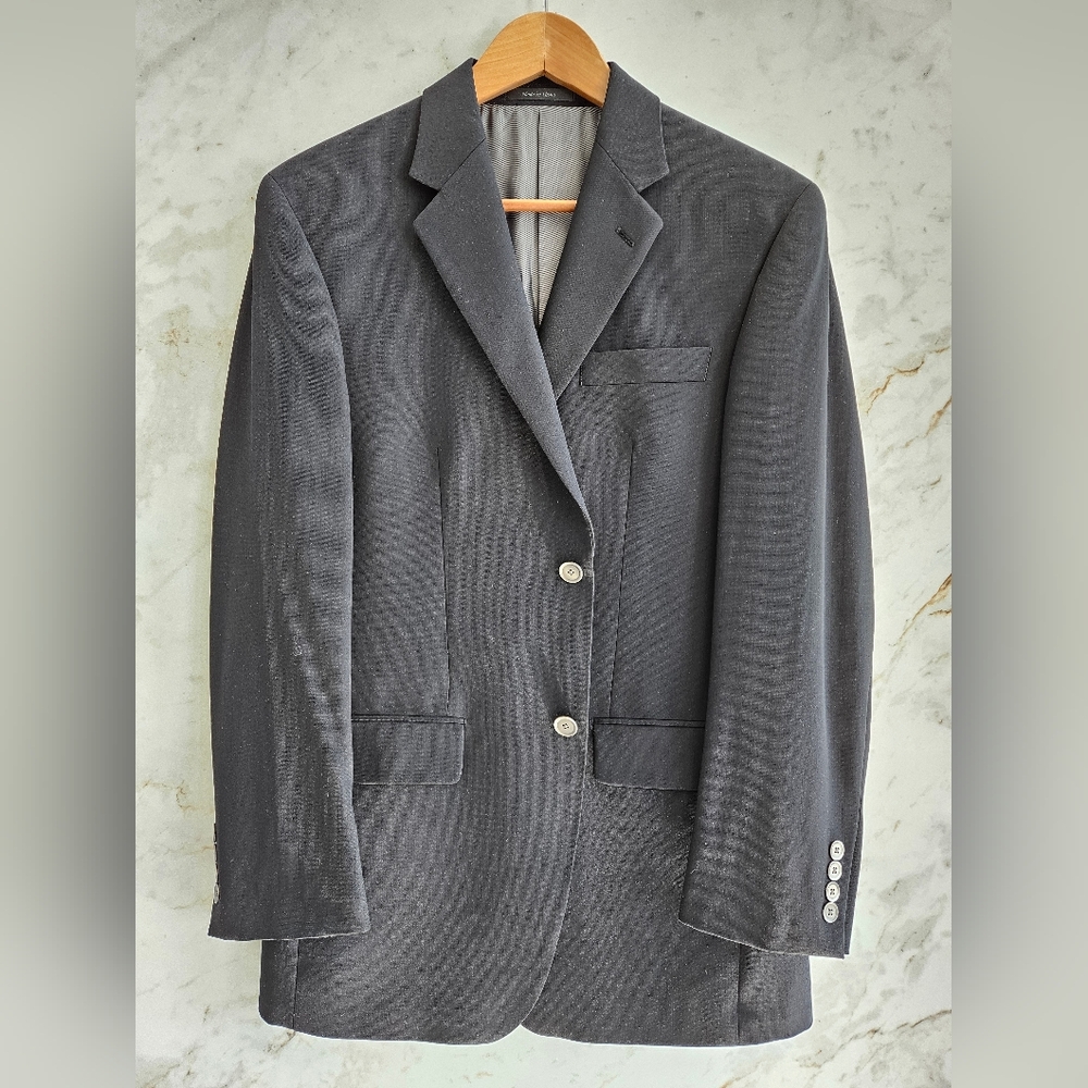 Calvin Klein Men's Wool Jacket Black Size 36R